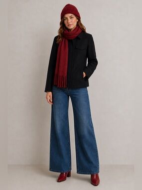 J. Crew Wool Blend Black Jacket